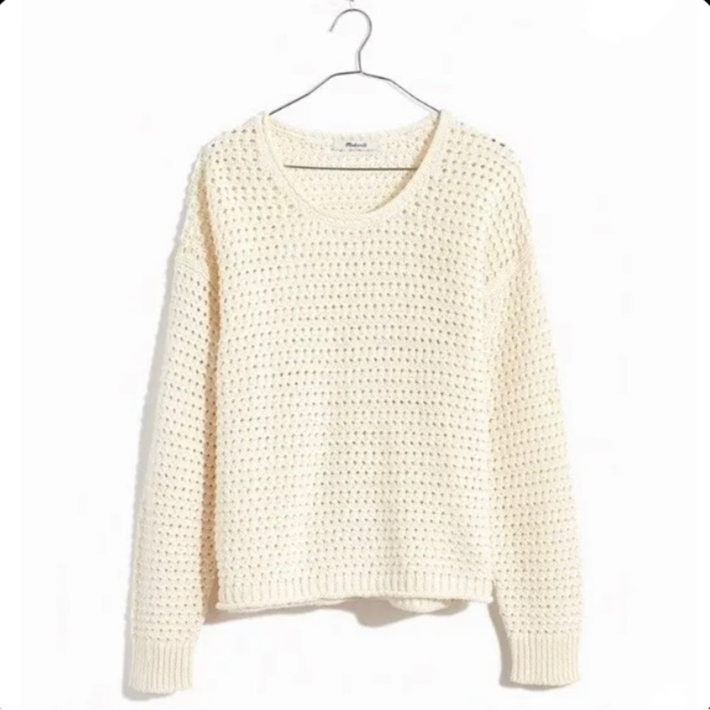Madewell Open Stitch Austen Pullover Sweater